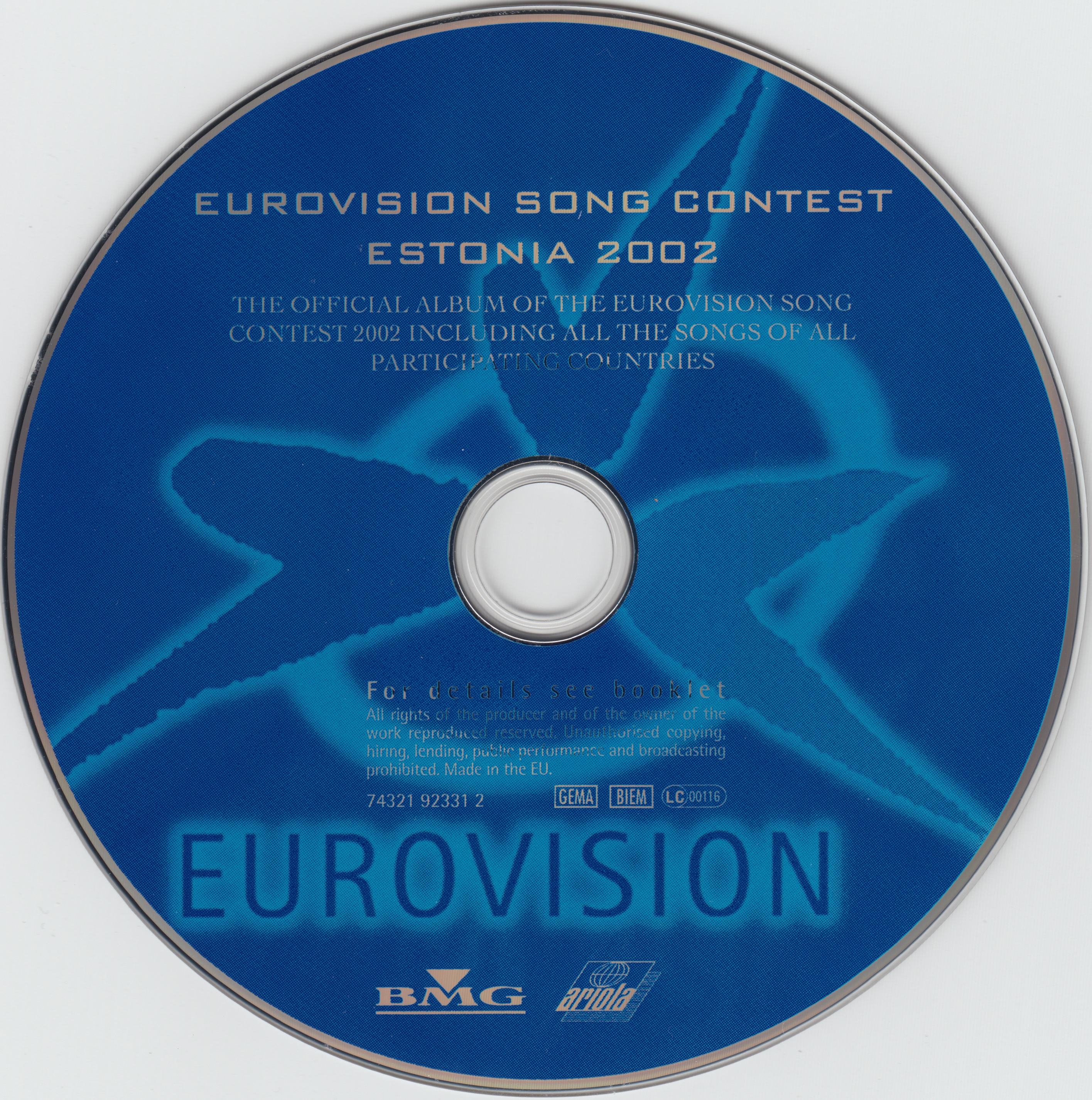 Eurovision Song Contest 2002; Tallinn : CD